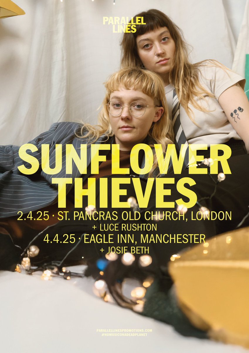sunflower thieves (@sunthievesmusic) on Twitter photo WHO DO WE KNOW IN MANCHESTER
we are playing at The Eagle Inn in Salford this Friday, and it's our first proper show in Manchester.
come see us: tr.ee/22VSPnfn4O
if you'd like to come along but can't manage it financially right now, drop us a dm x
with <a href="/josiebethmusic/">Josie Beth</a> WHO DO WE KNOW IN MANCHESTER
we are playing at The Eagle Inn in Salford this Friday, and it's our first proper show in Manchester.
come see us: tr.ee/22VSPnfn4O
if you'd like to come along but can't manage it financially right now, drop us a dm x
with <a href="/josiebethmusic/">Josie Beth</a>