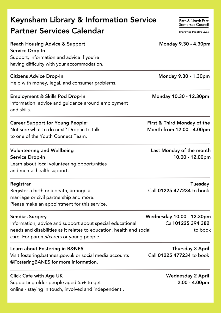 @Bath and North East Somerset Libraries tweet media