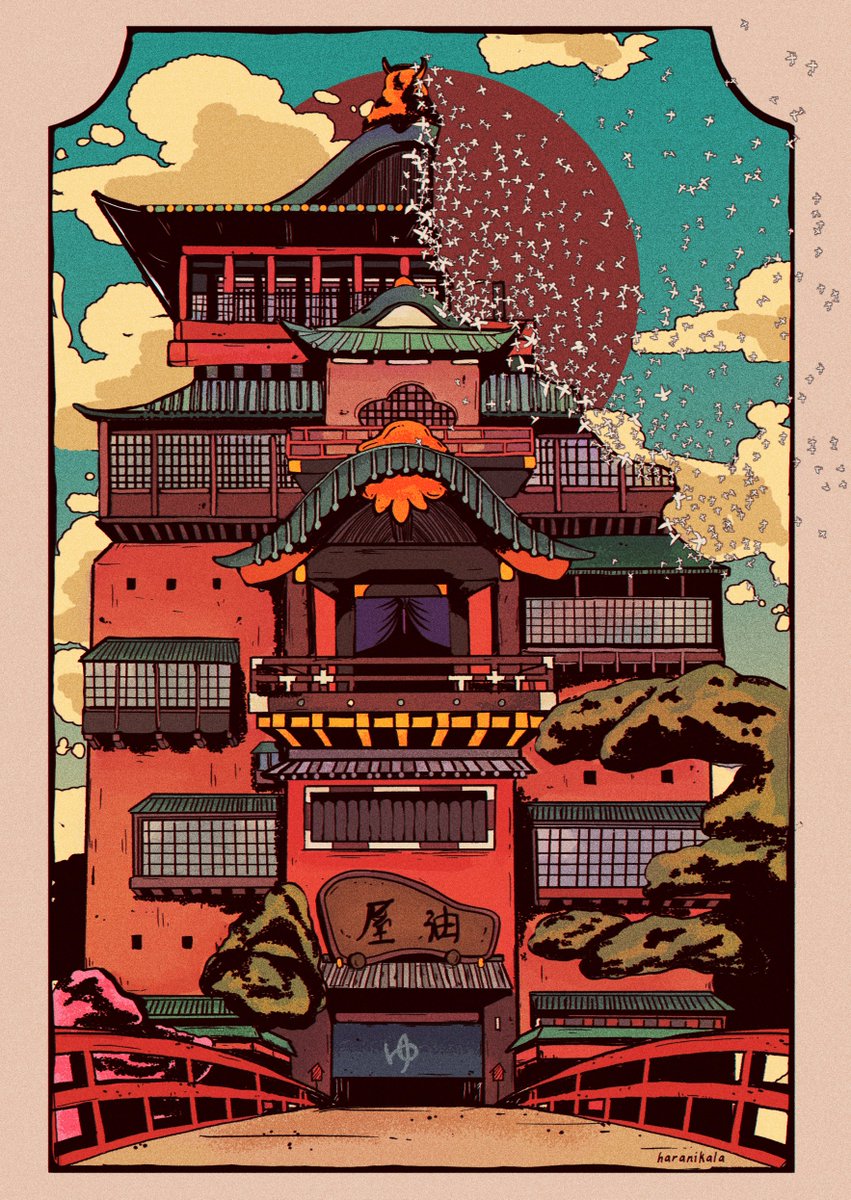 Art I made from studio ghibli in my style without needing AI 🐉 

( part 1 )