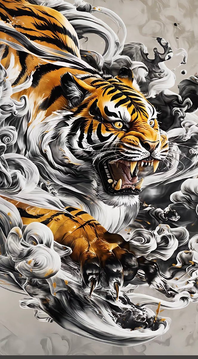 老虎纯阳之体百兽之王，多看老虎增加胆量魄力勇气，百邪不侵！！