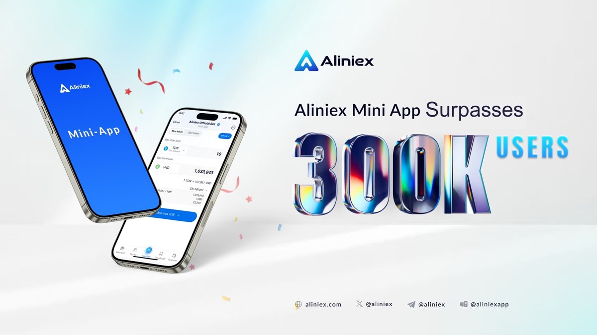 🚀 Aliniex Mini App Surpasses 300,000 Users! 🎉

We’ve officially crossed the 300K user milestone – an incredibly memorable moment! This achievement is all thanks to the unwavering support, contributions, and trust from our amazing community throughout this journey.

🔥 Since its
