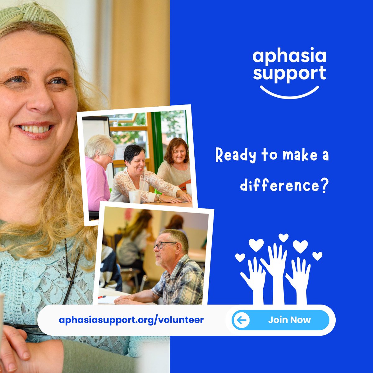 We're searching for some friendly, patient and passionate people to help us deliver home-based speech and language therapy across the Yorkshire region. 

If you’re interested in supporting local people with Aphasia, we’d love to hear from you: loom.ly/lv52_x0