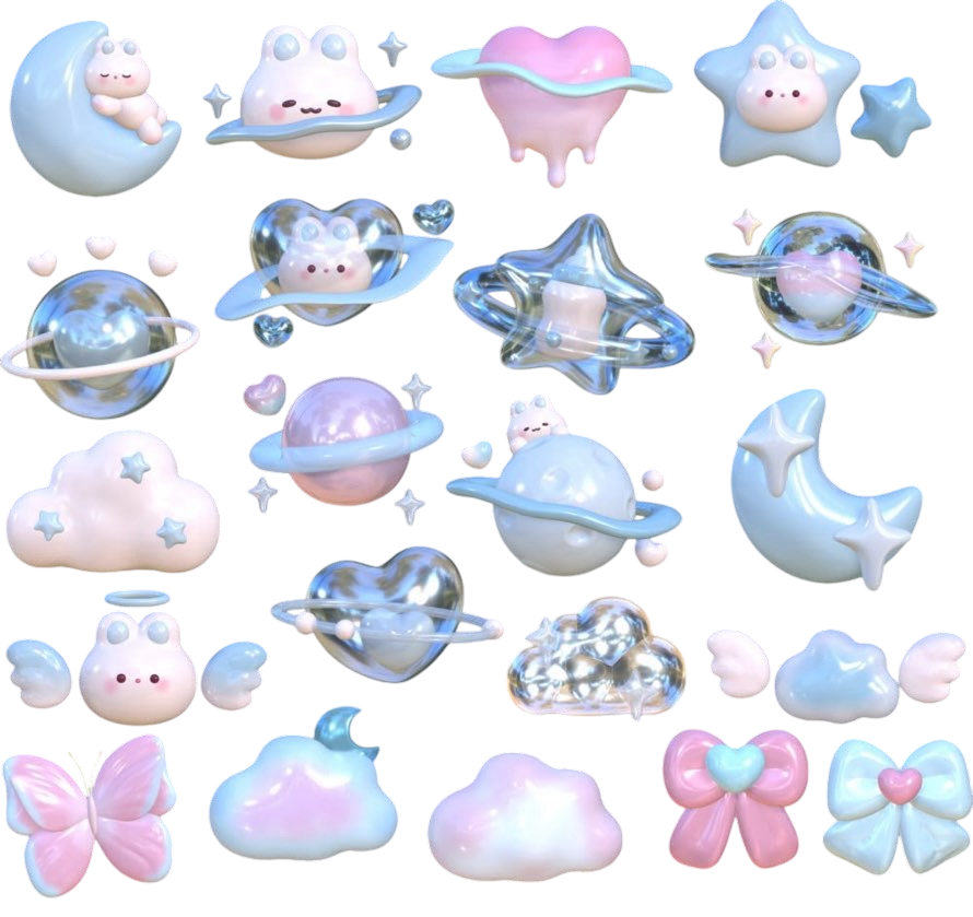 顔隠しの加工ステッカー🎀