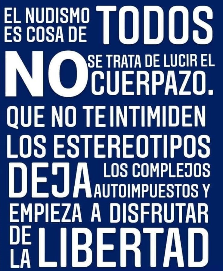 A punto de comenzar la temporada del buen tiempo, dejamos este importante mensaje para todos aquellos que se acercan a descubrir el nudismo.
#nudismoandaluz
#nudismo