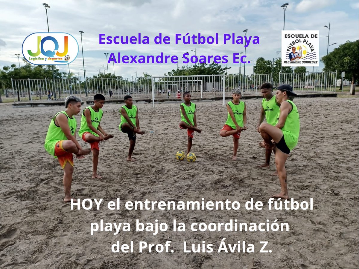 jqdeportes's tweet photo. Ayer, se realizó el respectivo entrenamiento de fútbol playa en las canchas de arena del #parquesamanes  en las categorías juvenil y absoluta. Seguimos avanzando paso a paso. https://t.co/M7YI07EEex