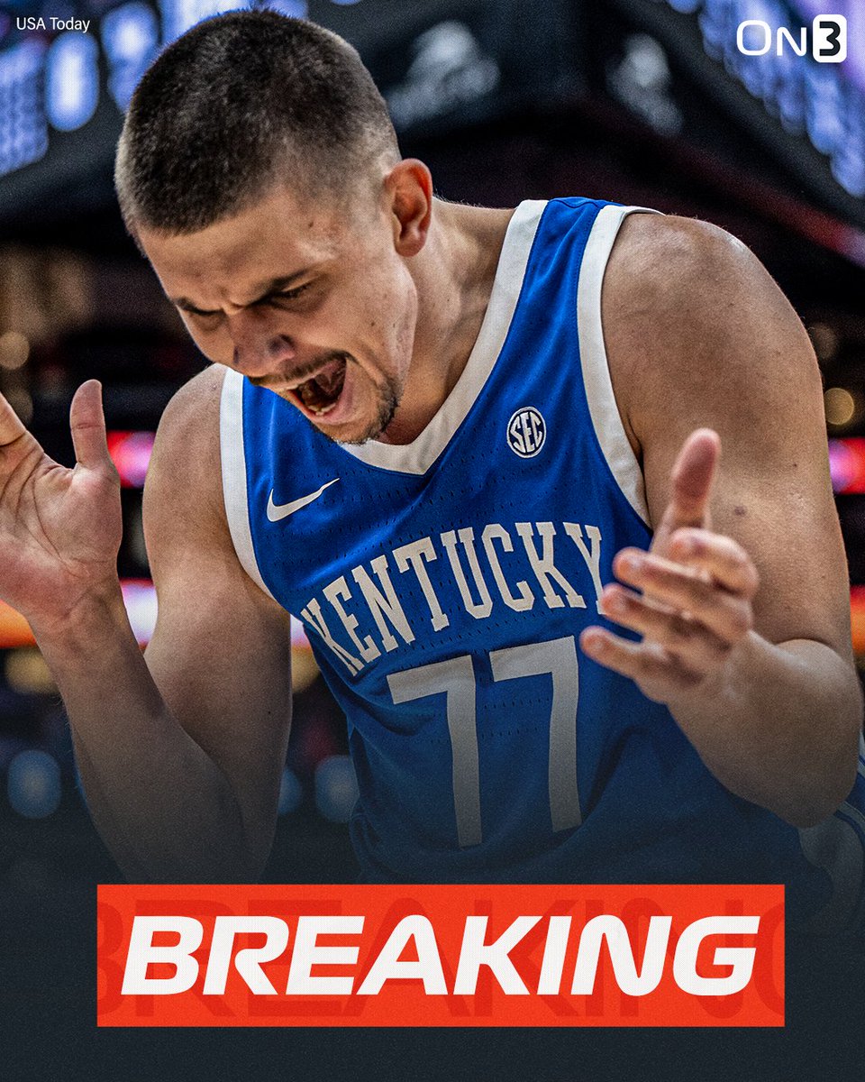 On3 (@on3sports) on Twitter photo BREAKING: Kentucky guard Kerr Kriisa has entered the NCAA Transfer Portal, <a href="/PeteNakos_/">Pete Nakos</a> reports.
on3.com/transfer-porta… BREAKING: Kentucky guard Kerr Kriisa has entered the NCAA Transfer Portal, <a href="/PeteNakos_/">Pete Nakos</a> reports.
on3.com/transfer-porta…