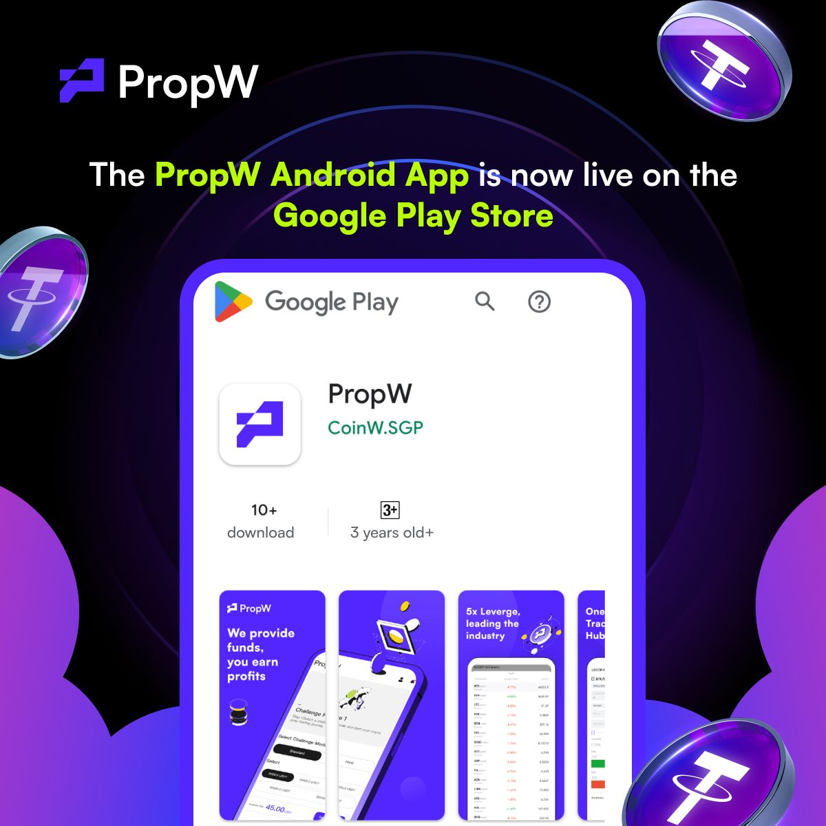 PropWGlobal's tweet image. 🚀 The #PropW Android App is now live on the Google Play Store!  
Start trading smarter, anytime, anywhere. 📱🔥  
Download now 👉
#PropW #TradingApp #GooglePlay #Android
