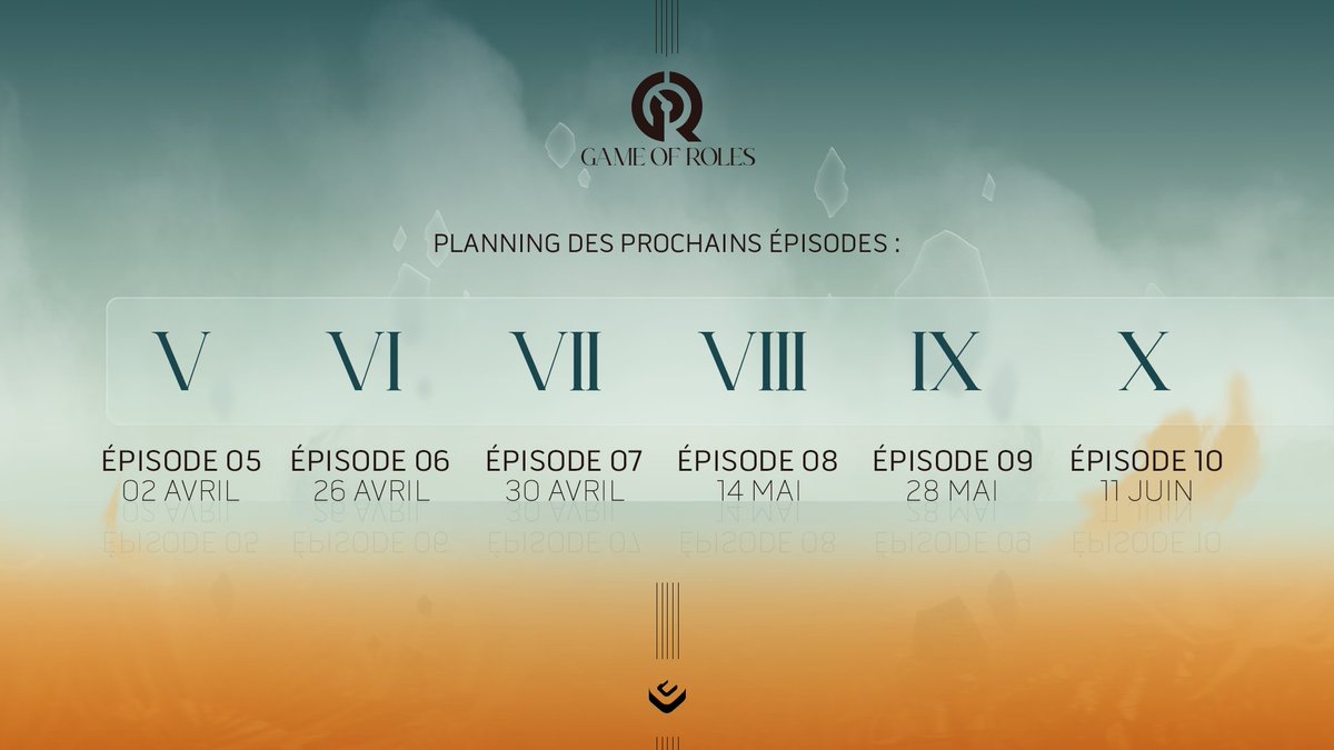 Nous avons les dates des prochains épisodes de Game of Rôles SHEOL.

Préparez-vous, l'aventure ne fait que commencer !