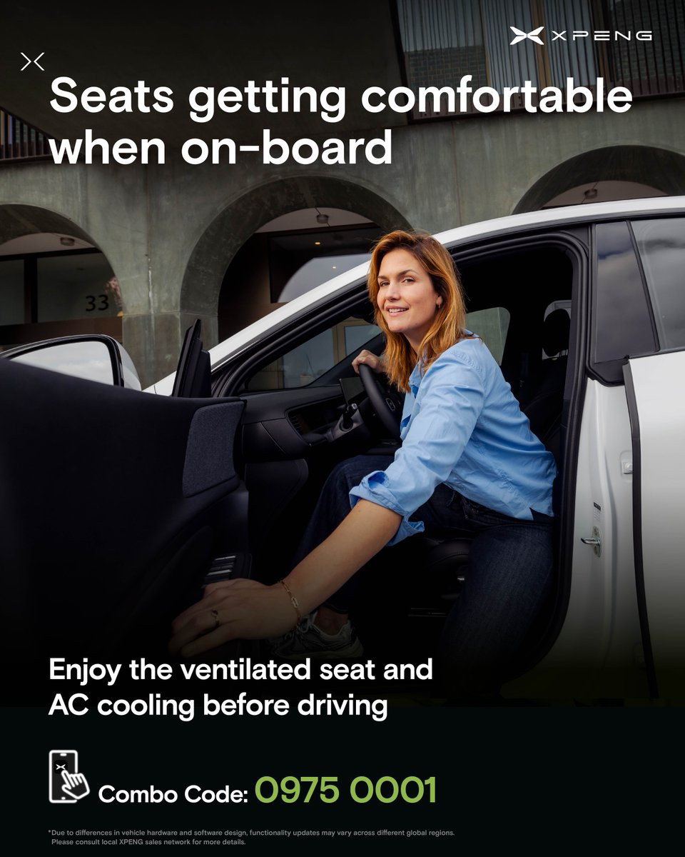 XPengMotors's tweet image. Discover fresh combos designed for you! Add via the #XPENG app effortlessly. Enter the combo code to unlock exclusive driving experiences today!

 #ElectricVehicles #SmartEV