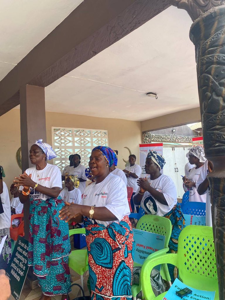 GreenfaithKE's tweet image. Ngalekyi Women of faith in Ghana, are a true definition of resilience!
Advocating for Renewable Energy, as the pathway to heal the land and enjoy its abundance!
A Solidarity call to #payup and #endfossilfuel 
Time to Act is NOW !
#Women4RE
#Faith4Climate