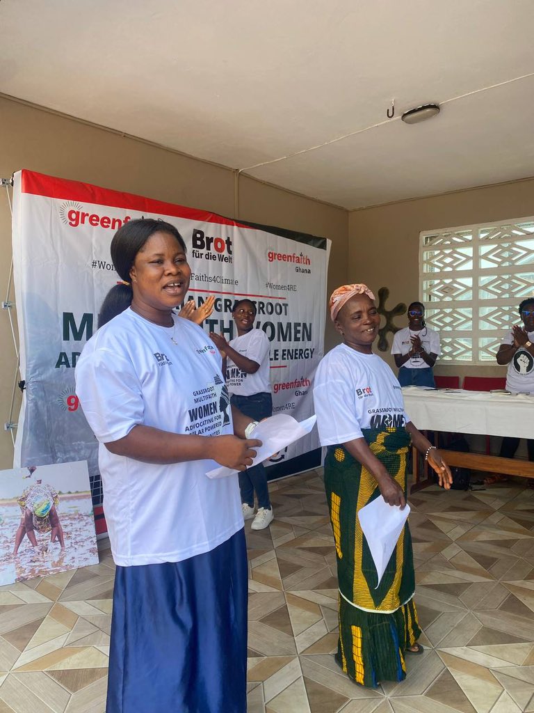 GreenfaithKE's tweet image. Ngalekyi Women of faith in Ghana, are a true definition of resilience!
Advocating for Renewable Energy, as the pathway to heal the land and enjoy its abundance!
A Solidarity call to #payup and #endfossilfuel 
Time to Act is NOW !
#Women4RE
#Faith4Climate