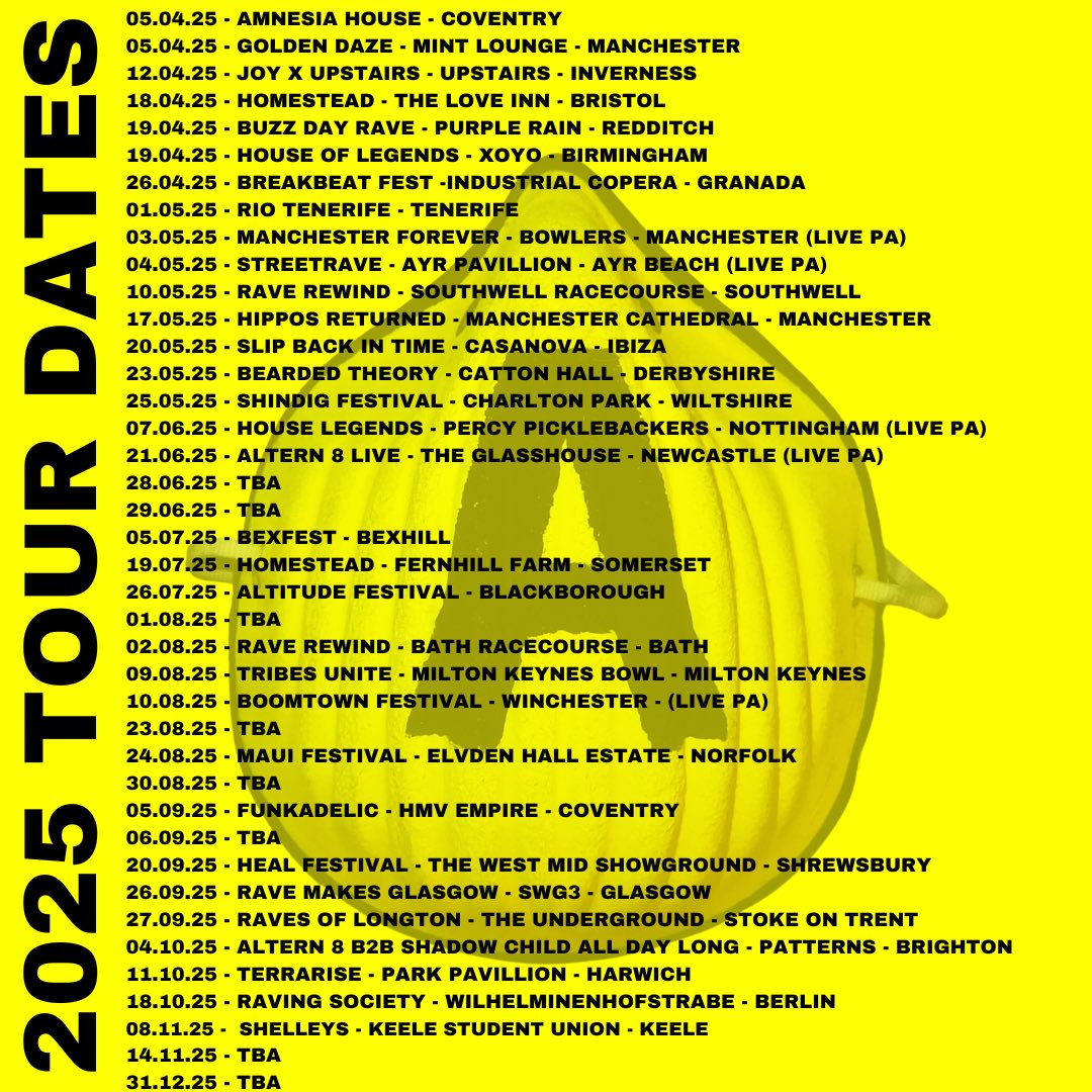 WeAreAltern8's tweet image. TOUR DATES TOUR DATES TOUR DATES TOUR DATES TOUR DATES TOUR DATES TOUR DATES TOUR DATES TOUR DATES TOUR DATES TOUR DATES TOUR DATES TOUR DATES TOUR DATES TOUR DATES TOUR DATES #35yearsofaltern8 #tour #live #dj #fullonmaskhysteria