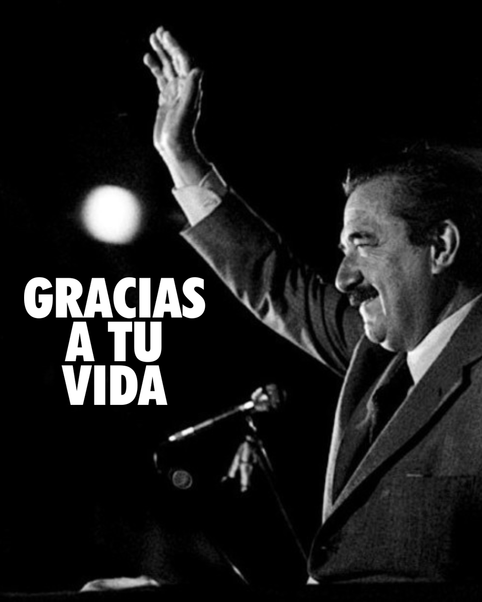 Gracias Presidente por el ejemplo de tu vida, que es para toda la vida.