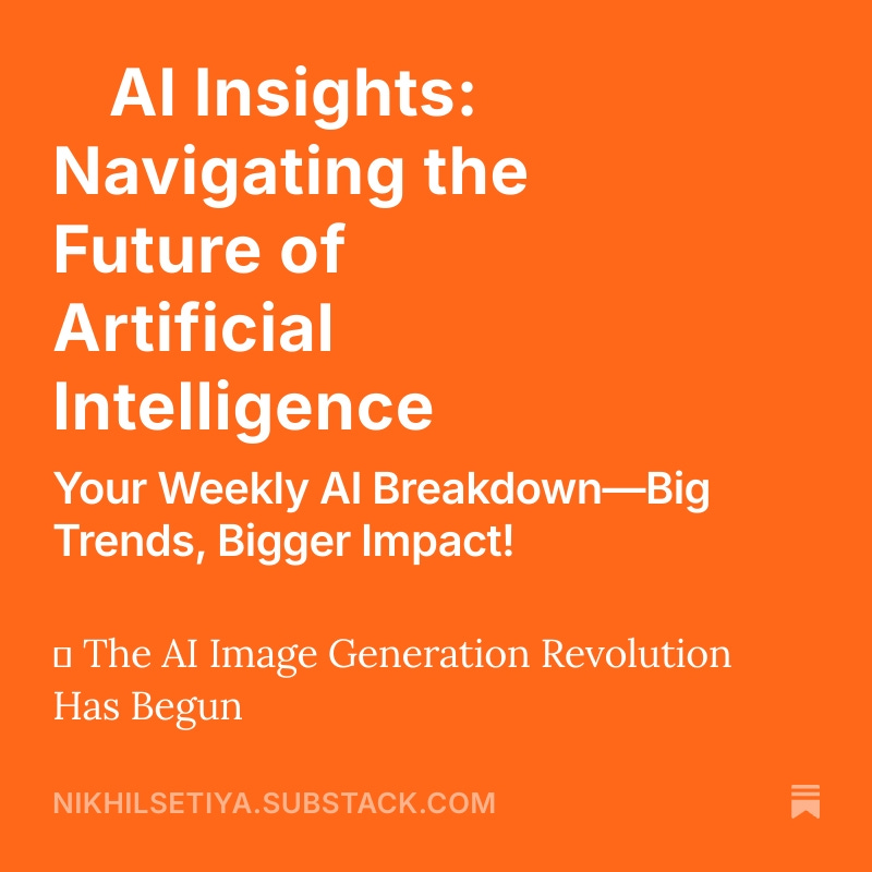nikhilsetiya's tweet image. 🚀 AI Insights: Navigating the Future of Artificial Intelligence open.substack.com/pub/nikhilseti…