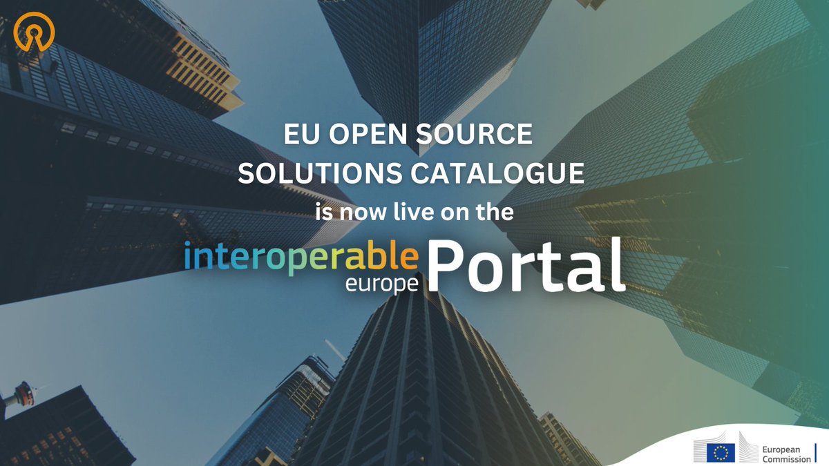 The EU OSS Catalogue is now live! 🎉

The new resource from the <a href="/EU_Commission/">European Commission</a> , with 640+ #OpenSource tools for public administrations, is made to support software reuse and collaboration across the #EU. 

Learn more on the Interoperable Europe Portal 👉europa.eu/!VBxPqG
