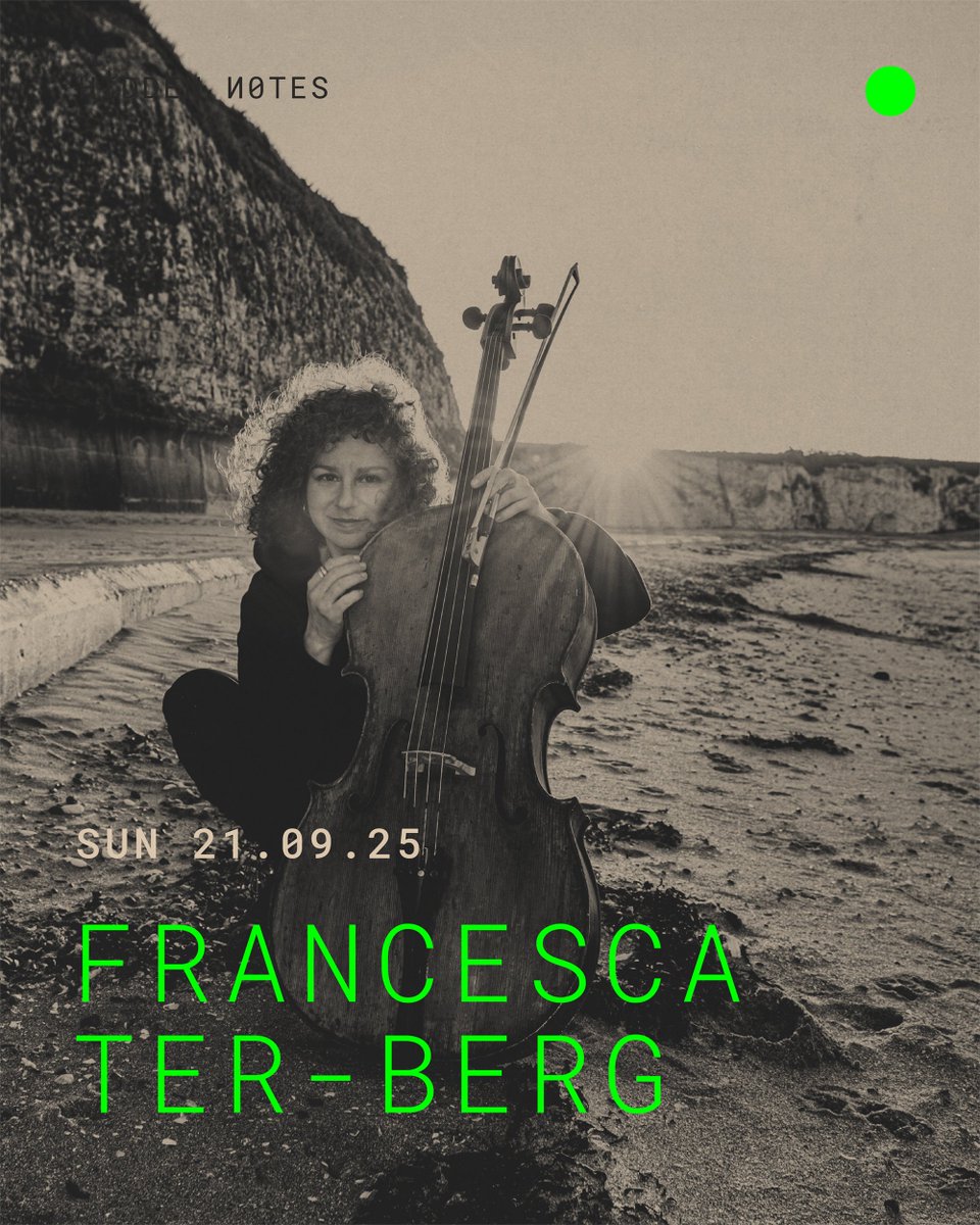 HiddenNotes_'s tweet image. Hidden Notes Festival  
Vol.5 20-21.09.25   
Stroud. Gloucestershire. UK.
FRANCESCA TER-BERG 
hiddennotes.co.uk/hn-2025 💚