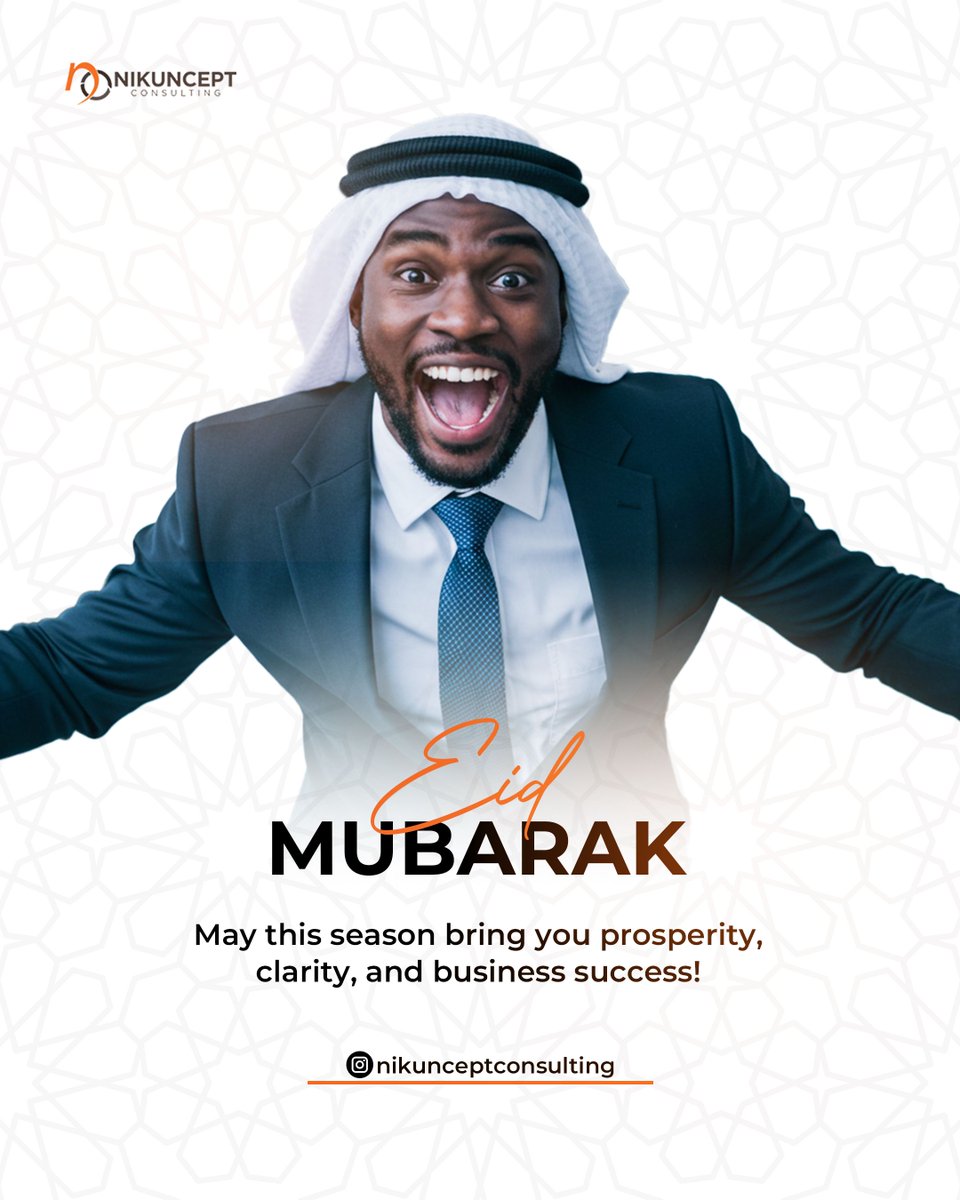 NikunceptCons's tweet photo. May this season bring you prosperity, clarity, and business success! 🎉🎉

Here’s to new beginnings, strategic wins, and financial breakthroughs! 

#EidMubarak❤️❤️ #Nikuncept #SmallBizGrowthtips #Nikunceptconsulting https://t.co/K6MDJKvpgT