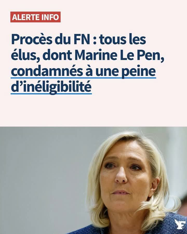DavidRos_91's tweet photo. Marine Le Pen a enfreint la loi. Elle est légitimement déclarée coupable. C’est elle, et elle seule qui prive ses électeurs de leur candidate. Le juge applique la loi au nom du peuple français. L’État de droit est une des conditions de notre démocratie. #procesRN #procesMLP https://t.co/3zwKh5wpJA