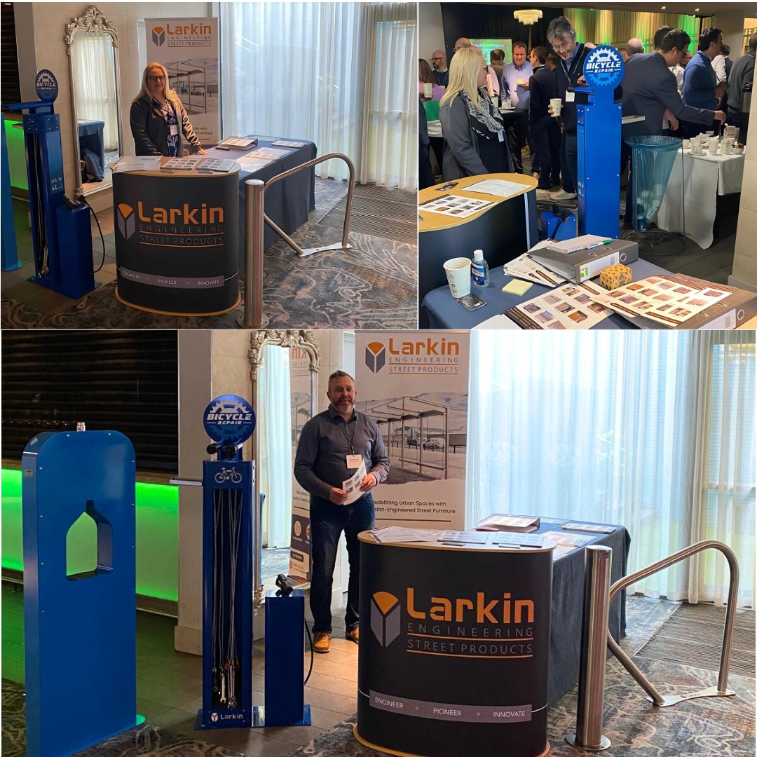 Larkin Engineering (@larkinengineer) on Twitter photo Loved being at the Greenway & Active Travel Conference in Limerick last week! Big thanks to <a href="/dept_transport/">An Roinn Iompair - Department of Transport</a> & Failte Ireland.
Diana & Vincent showed off our bike repair stations, benches & bins—perfect for making greenways better for all. We’re all about sustainable travel! 💚 Loved being at the Greenway & Active Travel Conference in Limerick last week! Big thanks to <a href="/dept_transport/">An Roinn Iompair - Department of Transport</a> & Failte Ireland.
Diana & Vincent showed off our bike repair stations, benches & bins—perfect for making greenways better for all. We’re all about sustainable travel! 💚