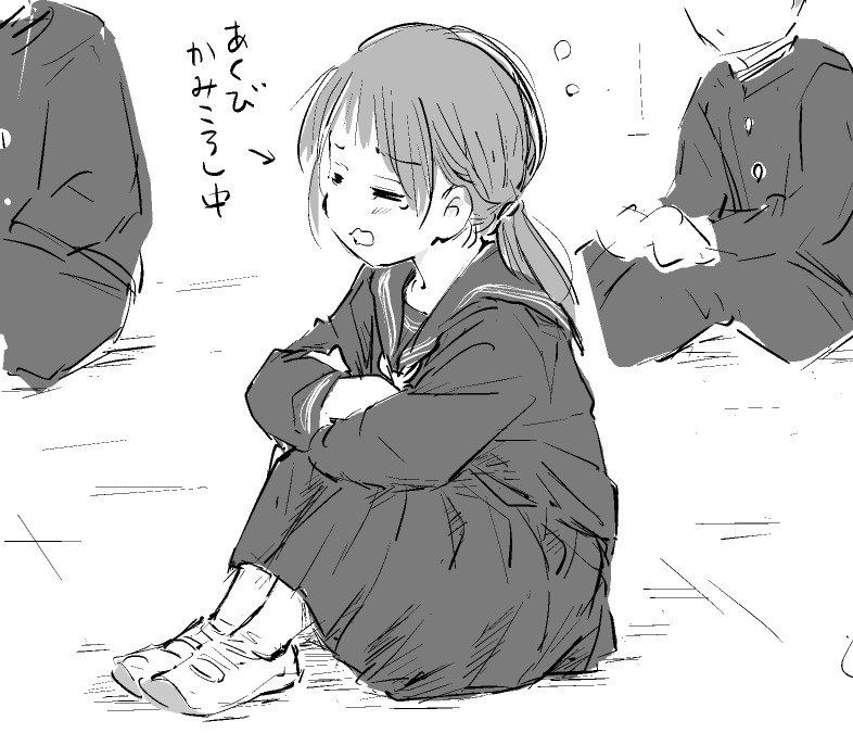 #今月描いた絵
2/20~3/20に流したものから4点。
学校生活のなかでも、キラキラした記憶から遠いところにある、苦笑いとともに思い出すようなシーンを描くことが好きです。