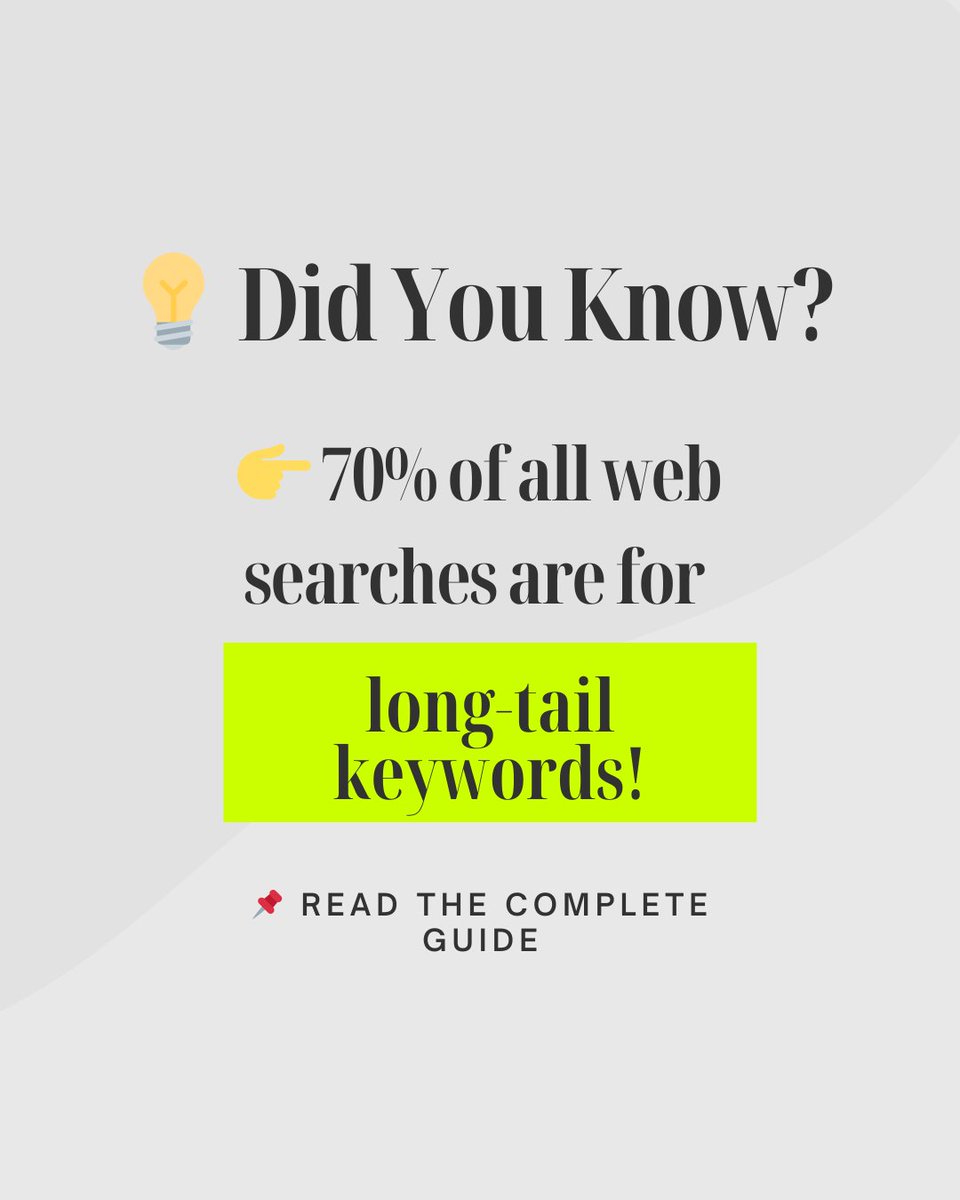 techpotentials's tweet image. 🔥 Long-tail keywords = SEO goldmine! 💎
-
Get ready to rank higher and attract more organic traffic by mastering the art of long-tail keyword optimization.
-
🔗 Read the full guide on TechPotentials!
-
bit.ly/4ccmNCx
#SEO #DigitalMarketing #longtailkeywords