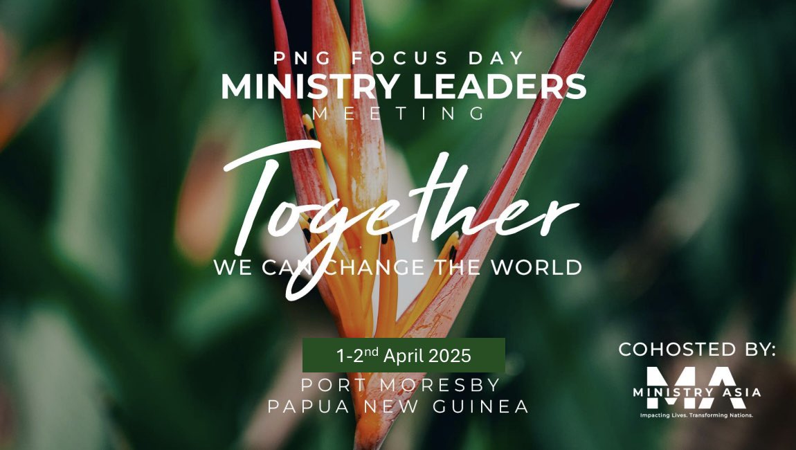 Look forward to co-hosting the Papua New Guinea Ministry Leaders Conference this week, from 1 - 2 April 2025 in Ports Moresby.  Please pray for the gospel outreach in this country with many hard to reach communities. #MLC2025