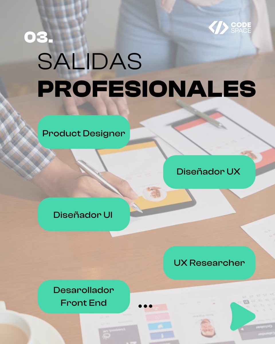🚨 ¡En este mes de abril comienza UX/UI + Front End Development! 

En nuestro máster, aprenderás las habilidades más demandadas y las llevarás a cabo en proyectos reales y prácticas en empresas 💻

¡Es tu oportunidad! 💡 🔗 goo.su/71KnlXk

#CODESPACE #uxdesign #uidesign