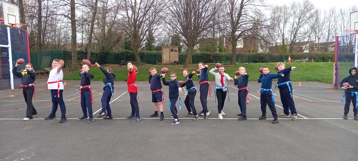 White Mere Owls with their final preparation for the inaugural Flag football event in Gateshead on Friday.
<a href="/GatesheadSSP/">Gateshead SSP</a> 
<a href="/NFLUKIRE/">NFL UK & Ireland</a>