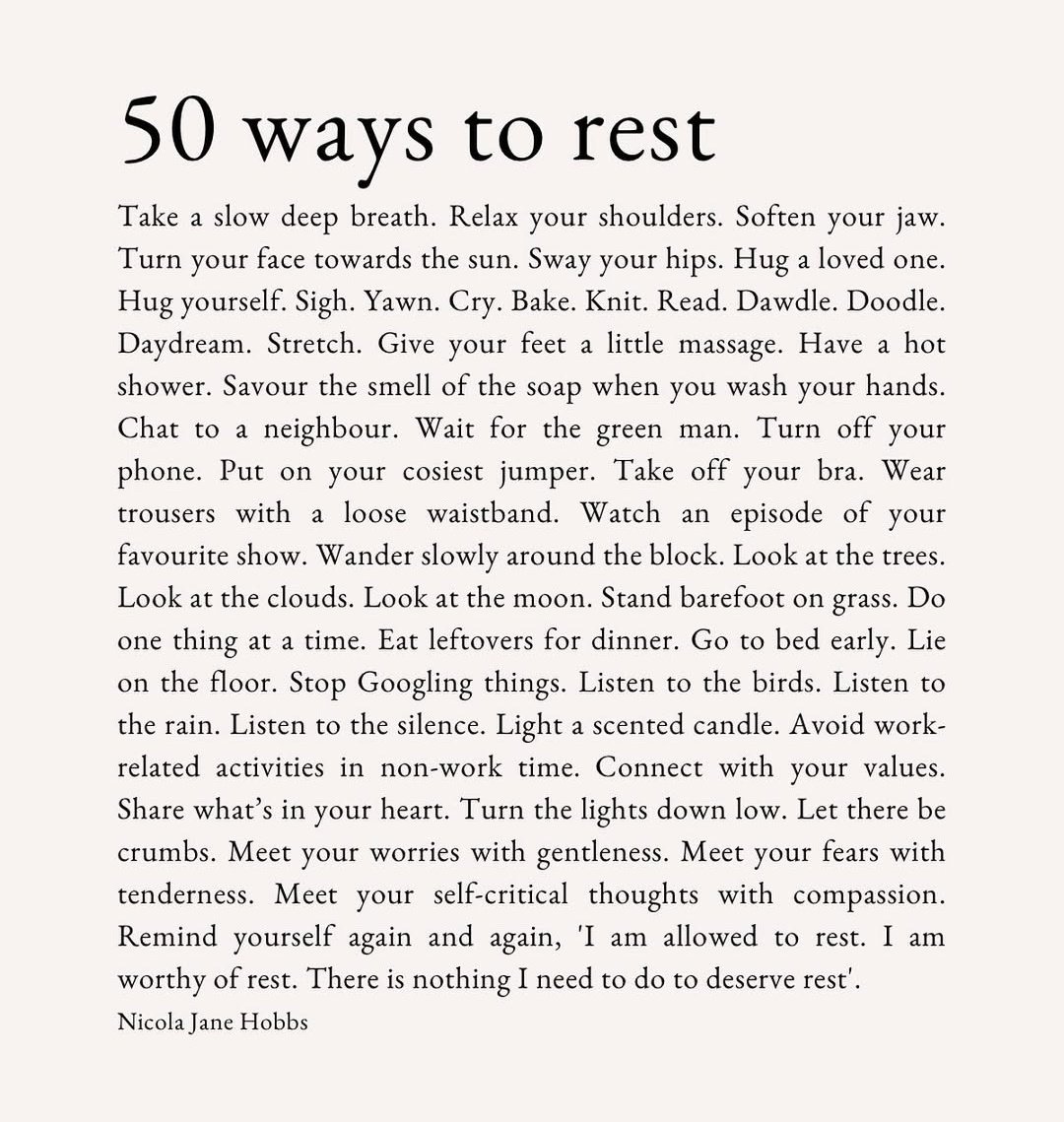 Liminal1988's tweet photo. 50 ways to rest https://t.co/5XNCyupHsF