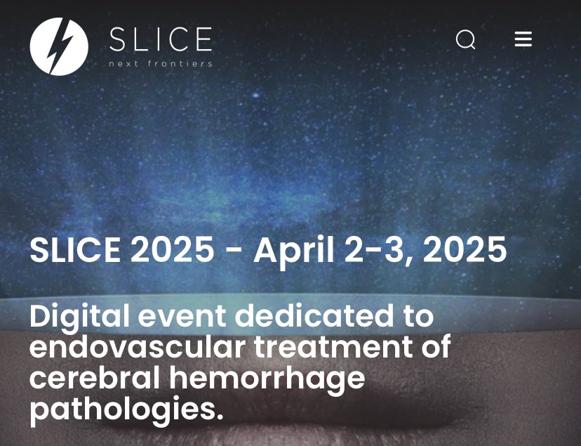 Join the SLICE NEXT FRONTIERS Congress on April 2-3, 2025 (VIRTUAL)
📍Special session on Spontaneous Intracranial Hypotension (#SIH) on April 3 @ 9:00AM CET. 
Registration is FREE! Sign up here: masterandfellow.com/slice/nf/editi…