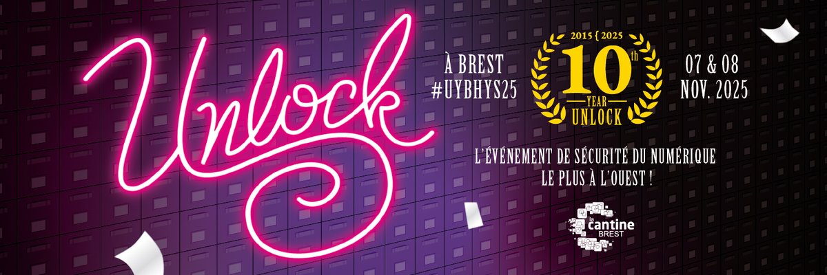 Unlock your brain Harden your system 2025 Call for papers is open till June 30th

L'appel à propositions pour Unlock your brain Harden your system 2025 est ouvert jusqu'au 30 juin

pretalx.com/unlock-your-br…

 #UYBHYS #UYBHYS25