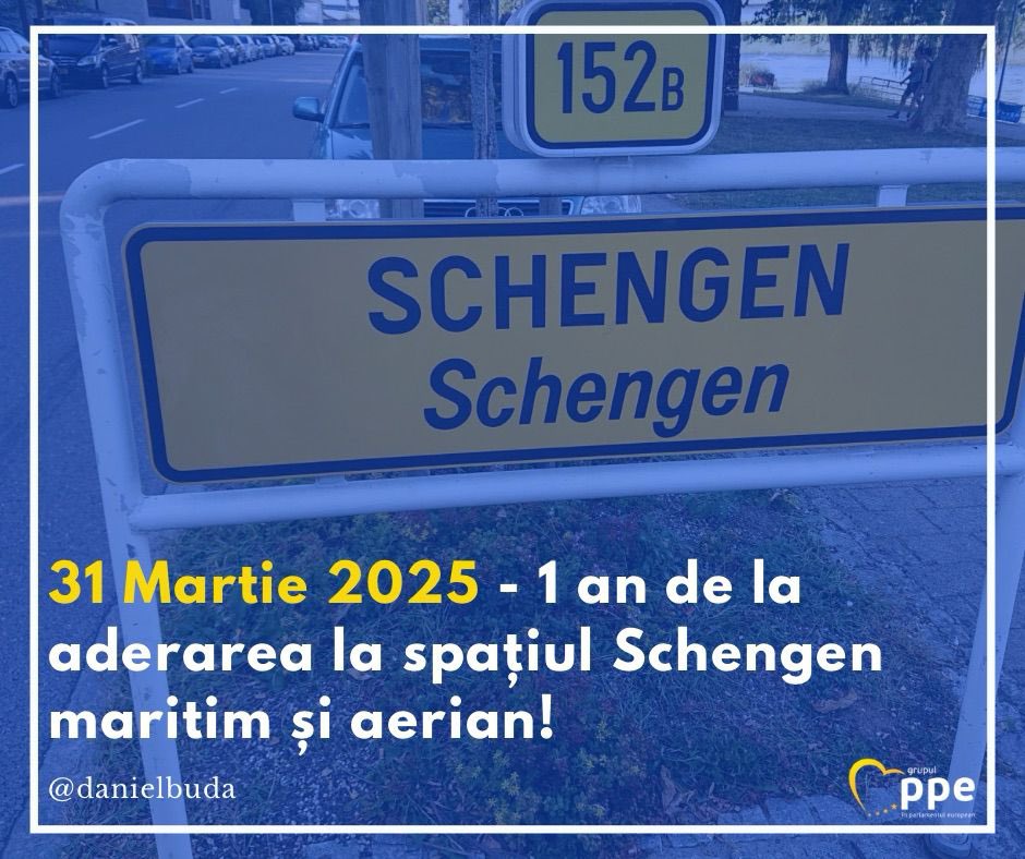 One year ago today, Romania took its first step into the #schengen– with the opening of air and maritime borders. A historic milestone. This is a win for #romania. A win for #Europe. And a clear result of perseverance, and a pro-European vision.