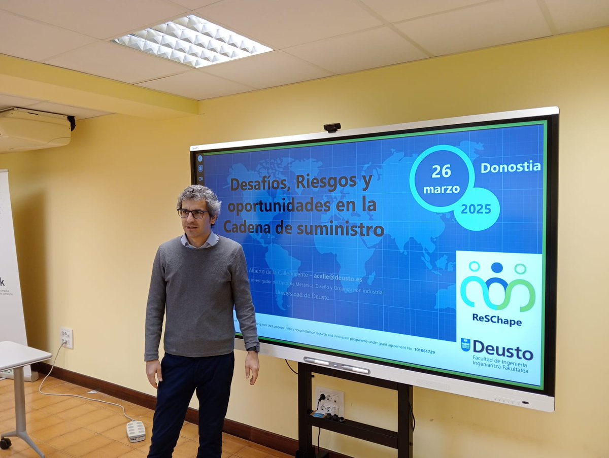 📢 📢 Our project partner, Alberto de la Calle, Professor and researcher at <a href="/deusto/">Universidad Deusto - Deustuko Unibertsitatea</a>, presented #Reschape project results during the 𝙒𝙤𝙧𝙠𝙨𝙝𝙤𝙥 𝙤𝙣 𝙒𝙈𝙎 𝙖𝙣𝙙 𝙒𝙖𝙧𝙚𝙝𝙤𝙪𝙨𝙚 𝙈𝙖𝙣𝙖𝙜𝙚𝙢𝙚𝙣𝙩 𝙀𝙛𝙛𝙞𝙘𝙞𝙚𝙣𝙘𝙮, last March 26th.
<a href="/HorizonEU/">Horizon Europe 🇪🇺</a> #europeanproject #WMS