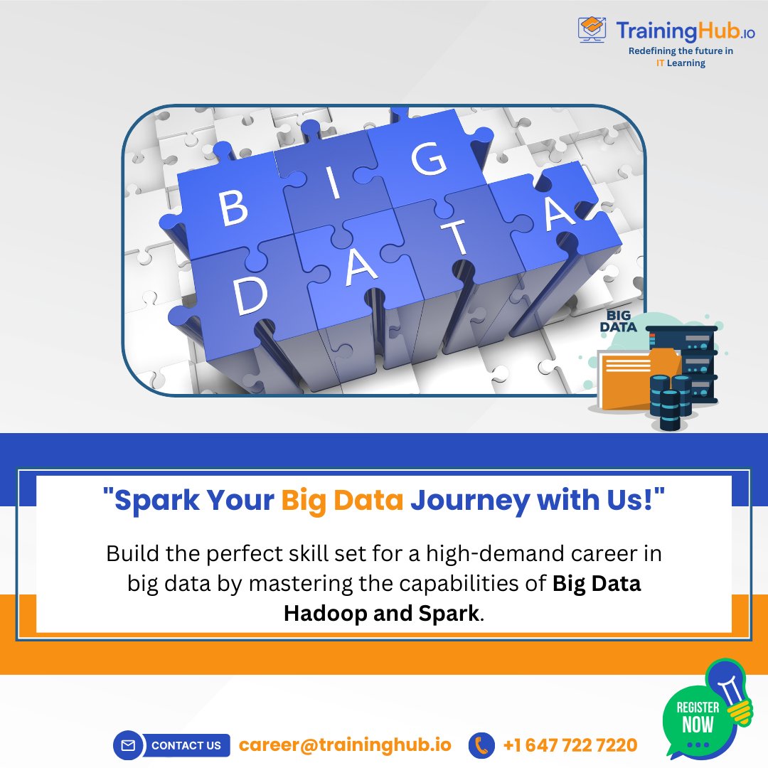 TrainingHubCAN's tweet image. 🚀 Spark Your Big Data Journey with zurl.co/dRVeM! 🌟

📅 Enroll Today to unlock endless career opportunities: zurl.co/kJ5mW

#BigDataSkills #LearnHadoopAndSpark #Spark #DataAnalytics #DataScience #TechSkillsCanada #ITcourses #ITtrainingincanada #TrainingHub