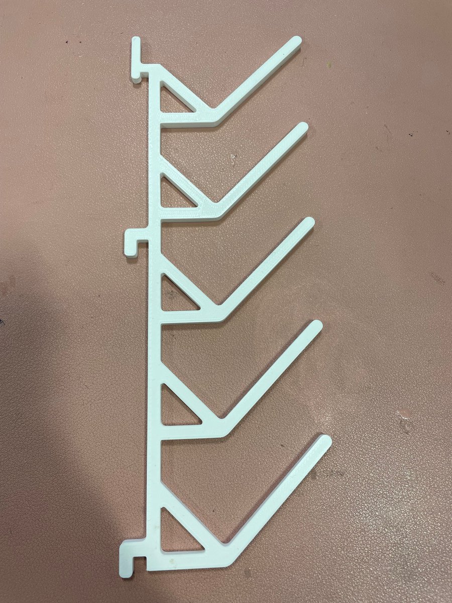 We have had a very creative #3Drpinting request come in for #MakerMonday.

Combining high and low tech, we have printed some yarn holders for keeping stock neat, and accessible.