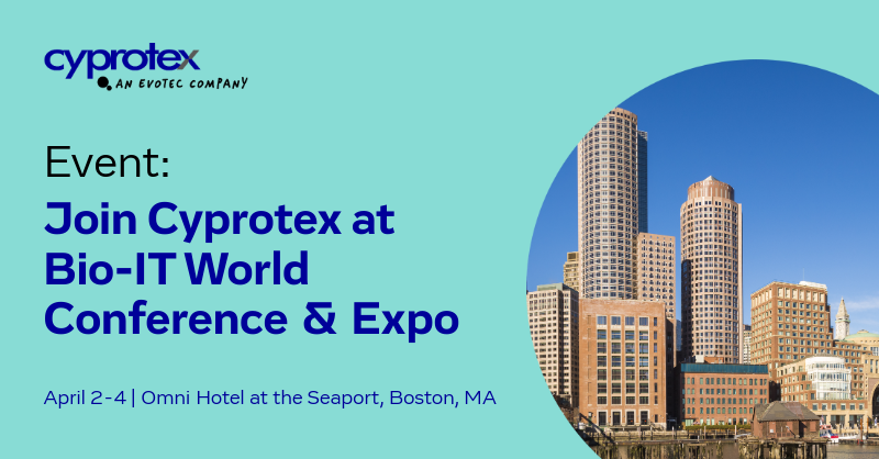 From April 2-4, 2025, our team will be in Boston for the Bio-IT World Conference &amp; Expo, where experts in AI, ML, and data-driven innovation will come together to shape the future of life sciences.

Contact us at enquiries@cyprotex.com to schedule a discussion with our experts.