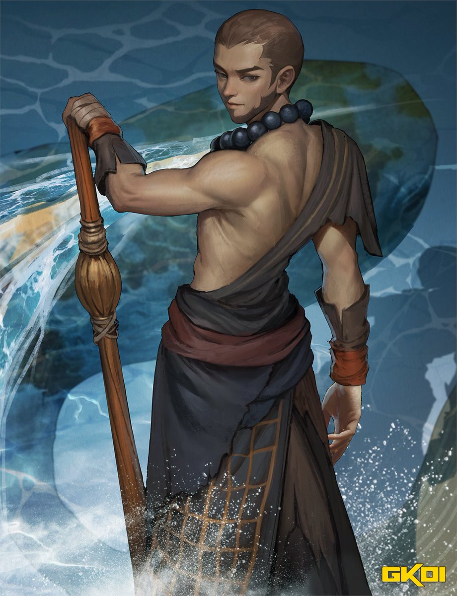 GM! Sharing a stunning new piece, Ryūsei standing strong over calm waters in front of a massive Koi, its presence just as powerful🌊

🔥This one is all strength &amp; pure Guardian energy

Much love to artist <a href="/cha_wak_/">CHA WAK</a> drop a💥if you feel the power!
Art flows <a href="/gkoiart/">The Art of KOI</a> #digitalart