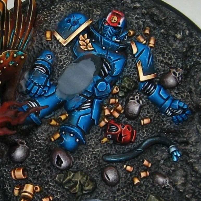 kpminis's tweet image. I thought I'd join the #MarchForMacragge with something I painted recently. I'm not sure if I understood the assignment correctly, though 😉
.
#paintingwarhammer #WarhammerCommunity