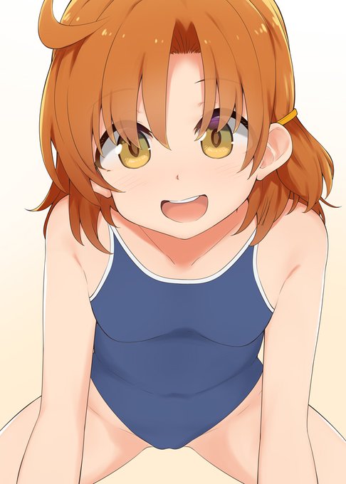 またちょっと気温が低くなってきたのでスク水着る可奈～ 