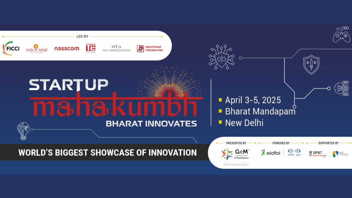 MyStartup TV (@mystartuptvin) on Twitter photo Startup Mahakumbh 2025: A Grand Stage for Innovation and Entrepreneurship
To read the full article, click on the below link:
mystartuplife.in/index.php/2025…
#startupmahakumbh2025 #StartupIndia2047 <a href="/narendramodi/">Narendra Modi</a> <a href="/StartupMhakumbh/">Startup Mahakumbh</a> <a href="/ficci_india/">FICCI</a> <a href="/ASSOCHAM4India/">ASSOCHAM</a> <a href="/nasscom/">nasscom</a> <a href="/TiEGlobal/">TiE Global</a> Startup Mahakumbh 2025: A Grand Stage for Innovation and Entrepreneurship
To read the full article, click on the below link:
mystartuplife.in/index.php/2025…
#startupmahakumbh2025 #StartupIndia2047 <a href="/narendramodi/">Narendra Modi</a> <a href="/StartupMhakumbh/">Startup Mahakumbh</a> <a href="/ficci_india/">FICCI</a> <a href="/ASSOCHAM4India/">ASSOCHAM</a> <a href="/nasscom/">nasscom</a> <a href="/TiEGlobal/">TiE Global</a>