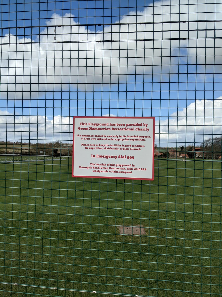 New Playground Signage! We recently added some fresh, informative signage to Green Hammerton's Playground, helping create a safe and engaging environment for all. What do you think of our latest install? Call our team on 01904 400800 to organise durable, outdoor signage today!