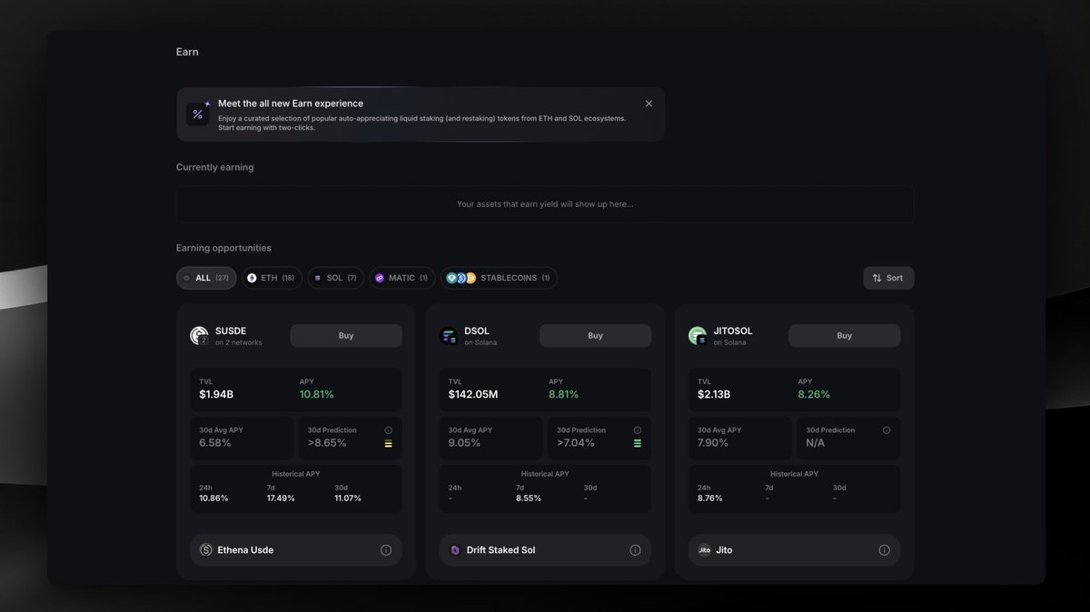 Markets down, yield up 🆙 

Start earning on <a href="/infinex_app/">Infinex</a> with just two-clicks ✌️