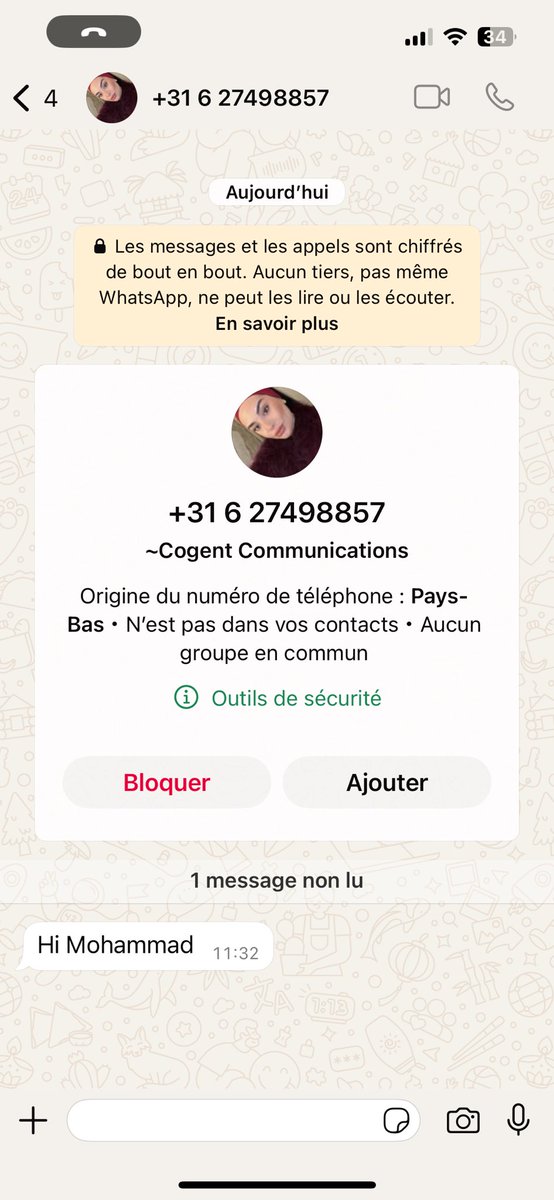 Ces putain de commerciaux de chez <a href="/CogentCo/">Cogent</a> sont passé un niveau au dessus spam au téléphone et sur Whatsapp et c’est même pas foutu d’écrire mon prénom correctement…