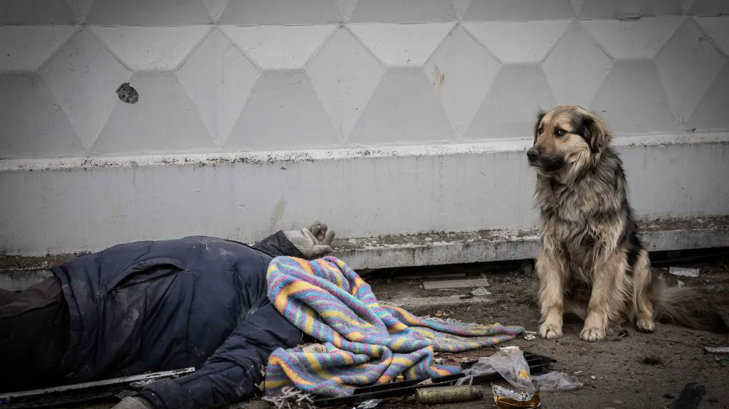 Fotka kamaráda Vojty Dárvika Mácy neukazuje všechny hrůzy, které se v Buče staly, ale stala se jedním ze symbolů.
Jsou to tři roky od osvobození města u Kyjeva.
Velitel zodpovědný za zvěrstva - od znásilňování až po mučení - plk. Azatbek Omurbekov, velitel 64. motostřelecké