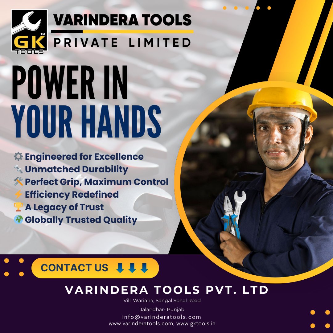 Varindera_Tools's tweet image. 🔧 Power in Your Hands! ⚡

🔗 Discover the perfect tool for your needs today!

🛒 Shop now: varinderatools.com

📢 Follow us for more updates! #PowerInYourHands #VarinderaTools #BuiltToLast #HandTools #PrecisionAndStrength