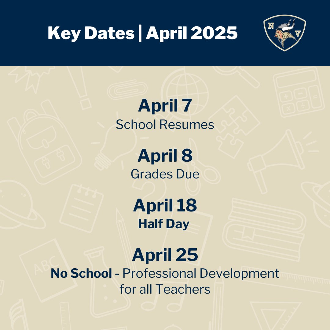 Here are the key dates to mark on your calendar for April 2025!