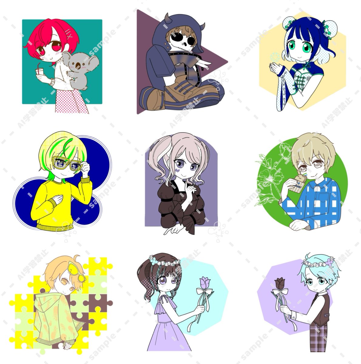 nono373737's tweet photo. 3色縛りシンプルイラスト描かせていただきました🤗ありがとうございました！ https://t.co/CT0lCcjn9h