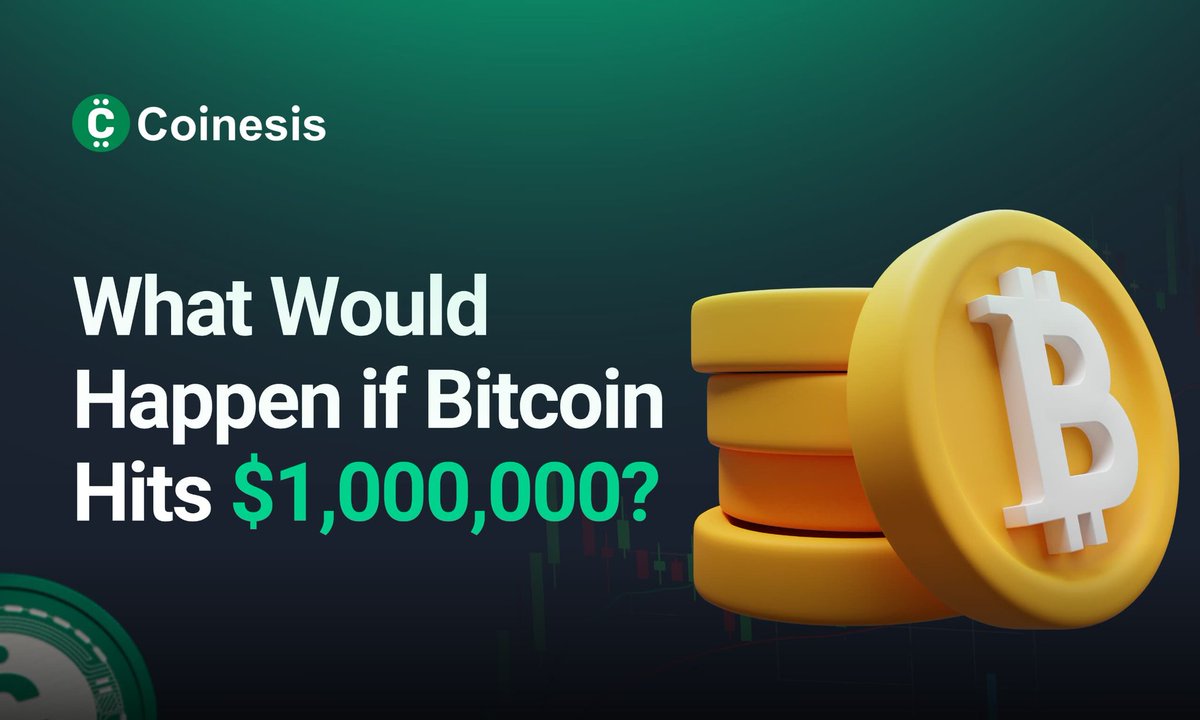 Imagine this: Bitcoin reaching $1,000,000 per coin.... You think its far fetched? Perhaps not.

Some experts and enthusiasts argue it could become reality within this decade. 

Here’s what that could mean for the global landscape: 
- Ordinary Investors Could make millions.