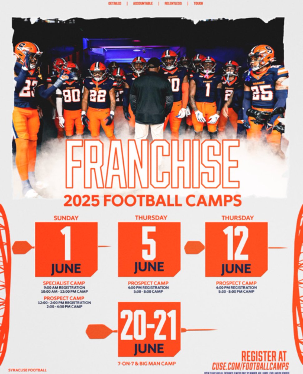 Thanks <a href="/allpraisesdue7/">Stack Williams</a> for the invite to Syracuse Football Camp !!!