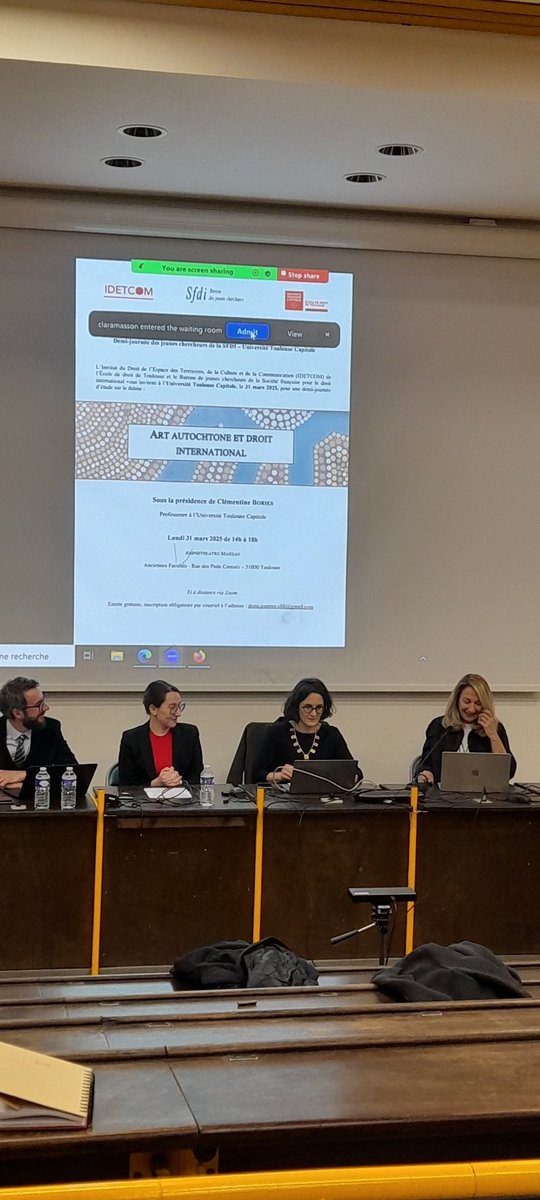 IDETCOM (@idetcom) on Twitter photo L'idetcom est ravie d'accueillir a l'invitation de la professeure Clémentine Bories la journée des jeunes chercheurs de la SFDI consacrée à "Art autochtone et droit international". Le colloque se déroule amphi Marsan, à <a href="/EcoleDroitTlse/">École de droit de Toulouse</a> <a href="/UTCapitole/">Université Toulouse Capitole</a> L'idetcom est ravie d'accueillir a l'invitation de la professeure Clémentine Bories la journée des jeunes chercheurs de la SFDI consacrée à "Art autochtone et droit international". Le colloque se déroule amphi Marsan, à <a href="/EcoleDroitTlse/">École de droit de Toulouse</a> <a href="/UTCapitole/">Université Toulouse Capitole</a>